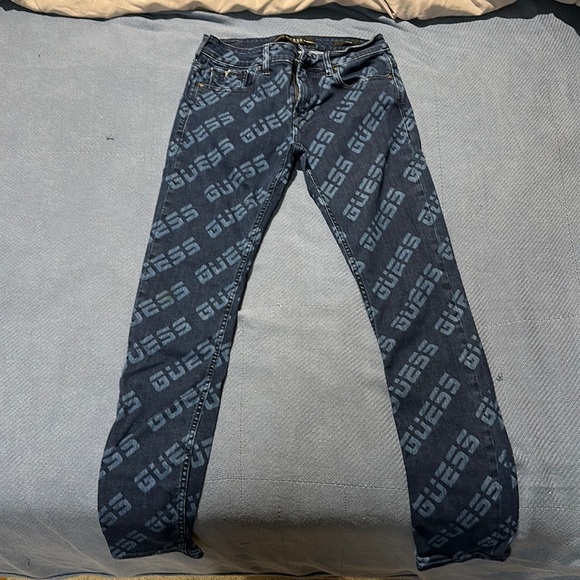 Guess Other - Men’s GUESS All-Over Print Stretch Skinny Jeans